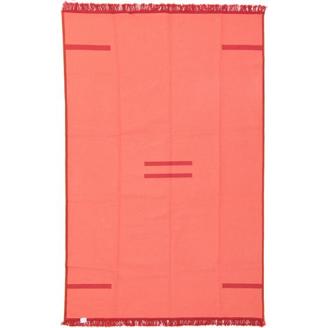 Kilim moderne Tapis Alaya  - 215x140cm, Rectangular - 100% Coton - Tissé - Rouge