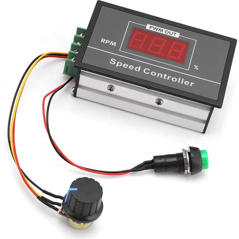 Drehzahlregler für Gleichstrommotoren 6–60 V, 12 V, 24 V, 36 V, 48 V, 30 A, mit Ein-/Ausschalter (1/5)