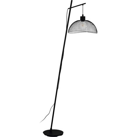Lampadaire Pompeya, lampe sur pied 1 flamme vintage, industrielle (1/5)