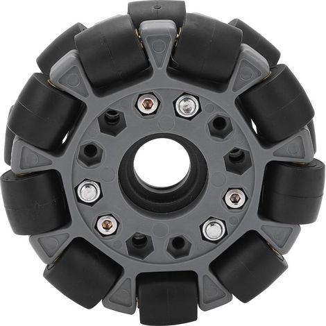 Roue Omni Directionale Double 100mm en Plastique pour Robot Plateforme, Capacité 20KG - Réf. 14049 (1/5)