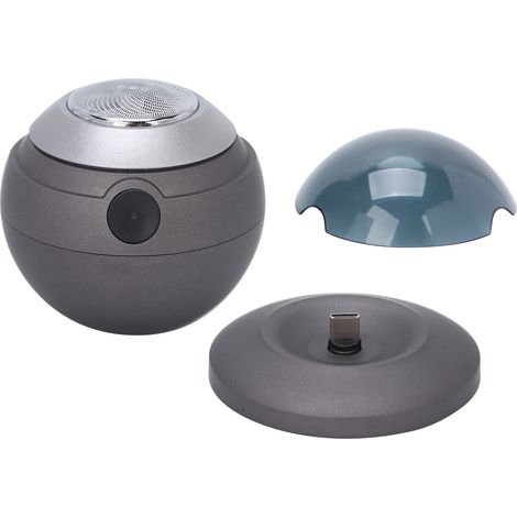 Rasoir électrique en forme de boule, étanche et portable, pour hommes, avec base. (1/5)