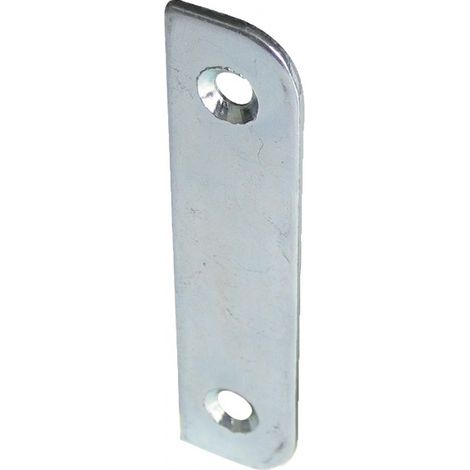 Gâche de serrure coudée n°2 dimension 67x15mm acier zingué - JARDINIER MASSARD – 9502851 (1/2)