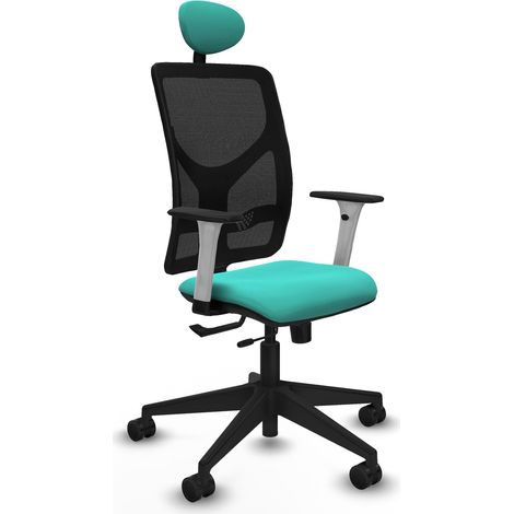 Chaise de bureau piqueras y crespo Motilla blanc support lombaire réglable (1/2)