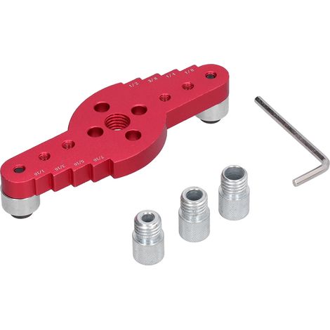 Bohrschablone, Zentrierwerkzeug, Dübelbohrer, Lochstanzer, Handbohrmaschine, Anreißwerkzeug-Set für Holzbearbeitung (1/5)