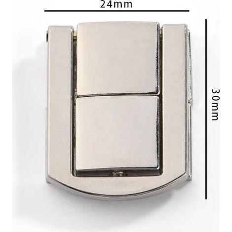 5 Pack Fermeture Fermoir Toggle Verrou pour Loquet Hasp Poitrine Verrou Verrouillage à Boîte En Bois - Argent - 30mm (1/4)