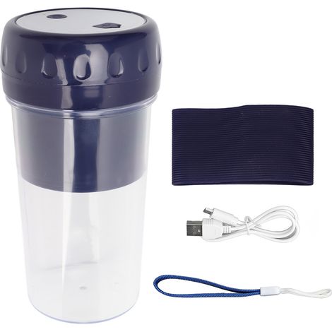 Tasse à Jus Portative Multifonction avec Recharge USB, Mixeur à Fruits pour Maison et Bureau en Bleu ABS/PS (1/5)