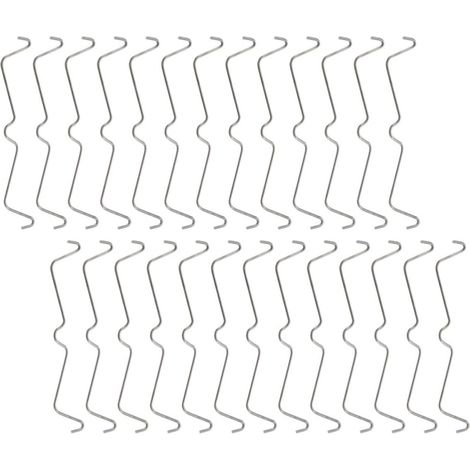 Healeved Lot de 60 clips en acier inoxydable pour panneaux perforés, idéaux le garage et l'atelier.