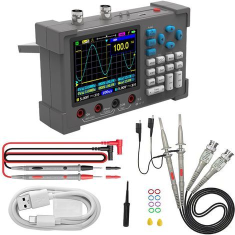 3-in-1 Digital Oscilloscope, 3.2-inch IPS Display, 250MSa/s Multimeter (1/5)