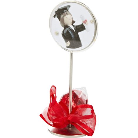 Cadre Photo aimanté Graduation Fille avec Photo 2bomb, métal, Multicolore, 13 cm