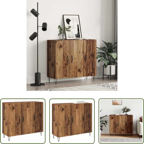 Holzwerkstoff - Sideboard Altholz 90 x 32,5 x 80 cm Holzwerkstoff (1/5)