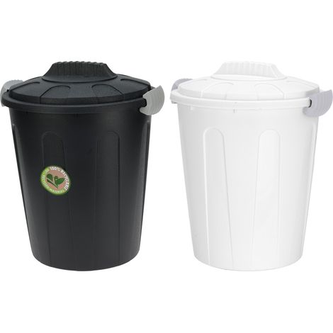 Oskartonne mit Deckel 28 Liter 2 Farben-Y54500210-Schwarz-var
