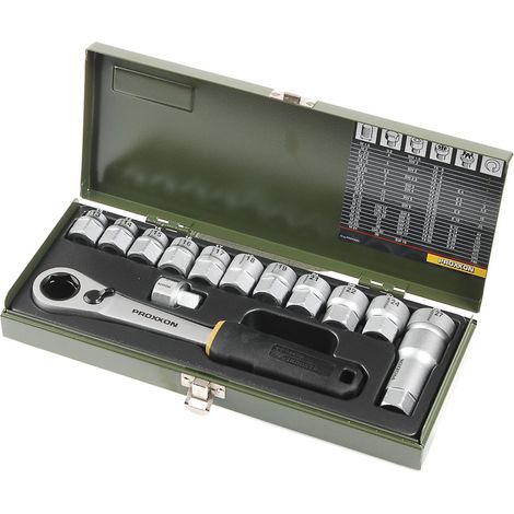 Proxxon Industrial  Steckschlüsselsatz metrisch 1/2" (12.5 mm) 14teilig 23604