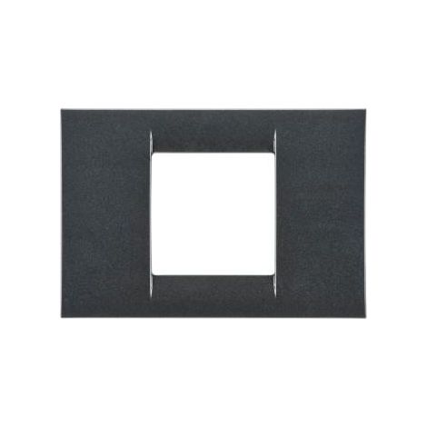 PLAQUE 2 POS.ARDOISE METALLISE SYS.VIRNA GEWISS GW22292