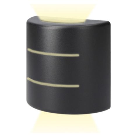 APLIQUE LED 6W 60lm 4000K LUZ DIA IP65 12x12x6cm OVALADO CON RAYAS EDM (1/5)