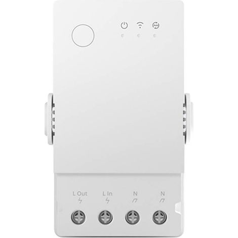 SONOFF THR320 Interrupteur intelligent de surveillance de la température et de l'humidité  Interrupteur Connecté WiFi,avec Détection de température et d'humidité, Compatible avec Alexa/Google