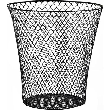 Corbeille À Papier En Fil Métallique Panier À Linge En Fonte Panier De Rangement Portable Pour La Maison (1/5)