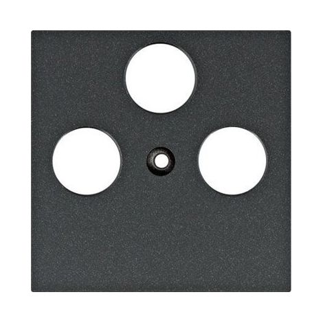 Lumina Abdeckung R/TV/SAT Televes Lumina schwarz WL6323
