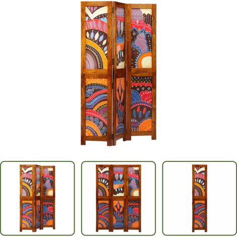 Raumteiler Wohnzimmer - Raumteiler Honigbraun 105 x 1,5 x 160 cm Massivholz Akazie (1/5)