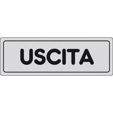 Adesivo Uscita negozi uffici attivitÃ  commerciali 15Cmx5CM (1/2)