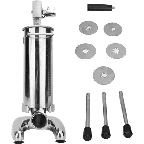 Machine verticale détachable manuelle d'acier inoxydable de fabricant de Churro espagnol de 3L avec 5 moules pour l'usage Commercial à la maison (1/5)