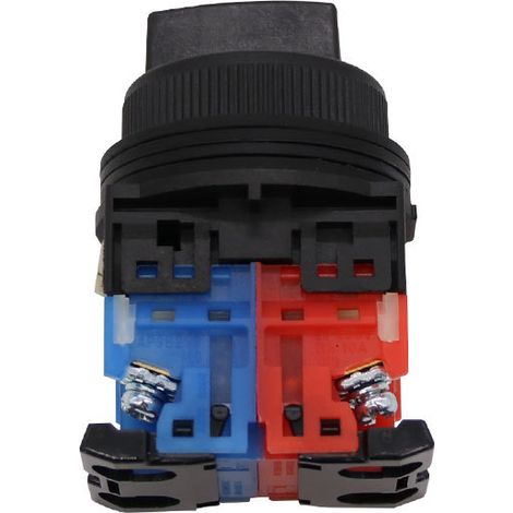 AR30PR-311B Three-position selector switch with one on and one off knob, 30mm hole diameter. (1/3)