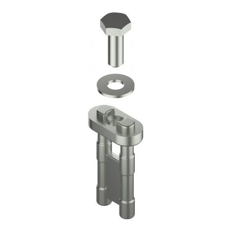 Kit de 2 clips de fixation pour profil de masquage - TIRARD