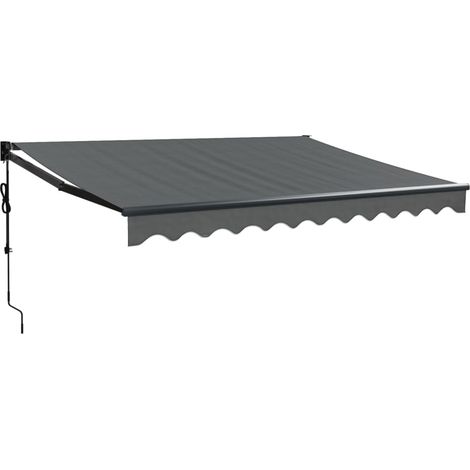 Maison Exclusive - Elektrische Markise mit Kurbel Anthrazit 3x2,5