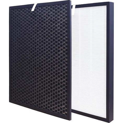 Filtre HEPA de rechange pour purificateur d'air HR950 compatible avec Winix ZERO/J, modèles HR950/HR1000, filtre à charbon actif comparé à la pièce 117130 405 x 305 x 30 mm/405 x 305 x 10 (1/5)