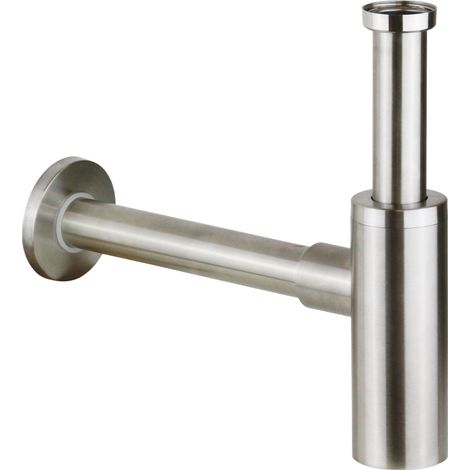 Siphon für Waschbecken aus Edelstahl AISI 316 Ercos Stilox BTSTLXVR40  edelstahl gebürstet