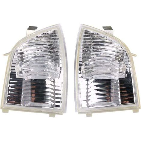 Nebelscheinwerfer und Blinker für den Rückspiegel – Kompatibel mit Ford Focus C-Max (2003–2013) – 2er-Set, einfache Montage