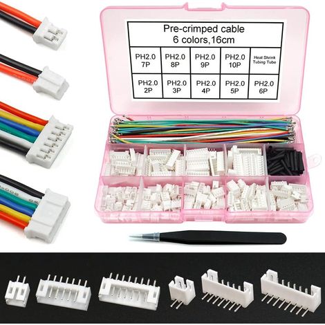 Kit de câbles de Prises de connecteurs PH 2.0mm Compatible avec Les Fils de connecteurs de Pas PH 2.0mm (1/5)