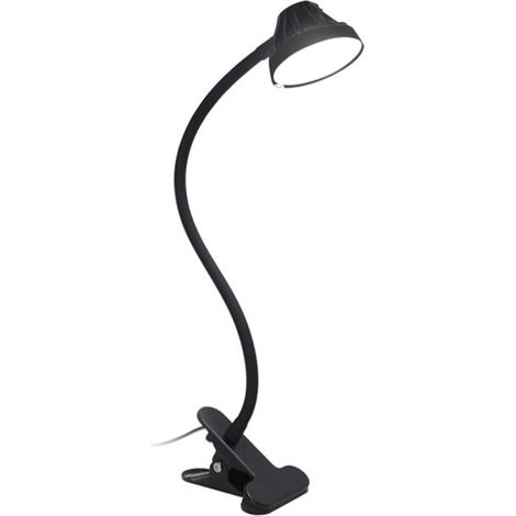 Lampe de table à clip USB avec interrupteur filaire, variateur 10 niveaux, flexible universel, protection oculaire, lampe de lecture/étude (1/5)