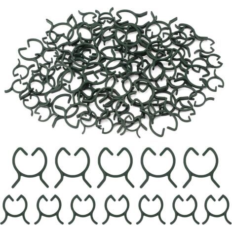 200 Pièces Clips de Support pour Plantes,Attache pour Tomates,Attache pour Plantes Grimpantes,Clips de Fixation Plantes Exterieur,Clips de Jardin,pour Fruit,Légume,Tomates-M+L (1/5)