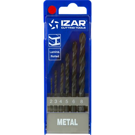 Juego Brocas Laminadas 6-Uds. - 1490 - 2-8 (1009) IZAR (1/4)