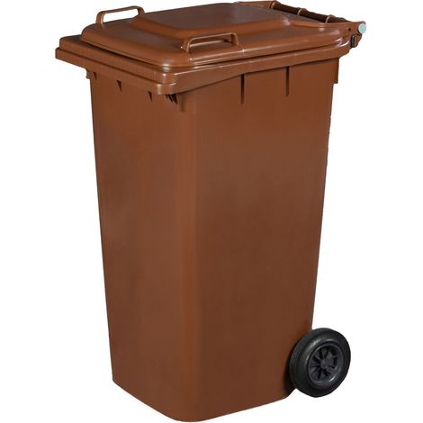 PATTUMIERA 240 L C/RUOTE MARRONE MP- 1,0 pz