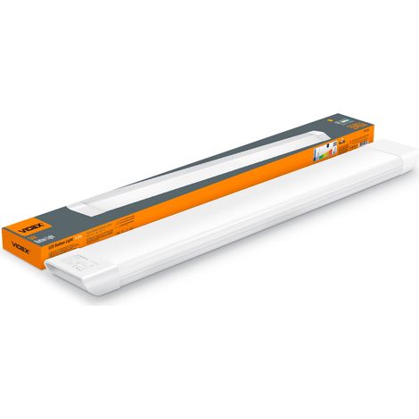 Réglette LED linéaire en saillie blanche 54 W, 5000 K, 5940 lm, IP20, 121,5 cm Videx BATTEN (1/3)