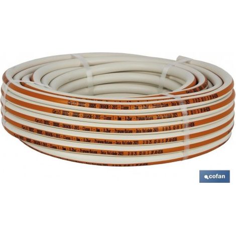 Rouleau de Tuyau de Gaz Butane Flexible Utilisation spécifique pour Portugal Dimensions: 8 mm x 25 m