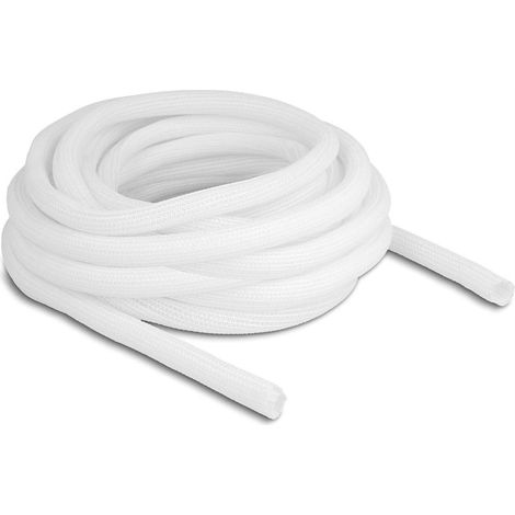 DELOCK TUYAU TRESSÉ À FERMETURE AUTOMATIQUE BLANC 10 M X 13 MM 20813
