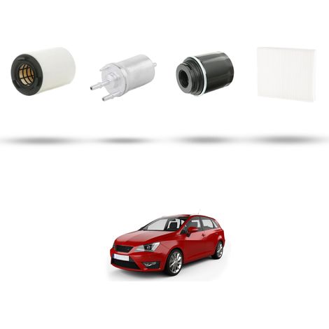 Kit tagliando 4 filtri compatibile con Seat Ibiza IV 1.2 TSI 77kw dal 2010 (1/5)