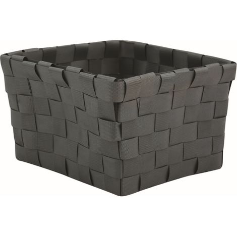 Cesta almacenaje 14x14x9cm Gris MSV