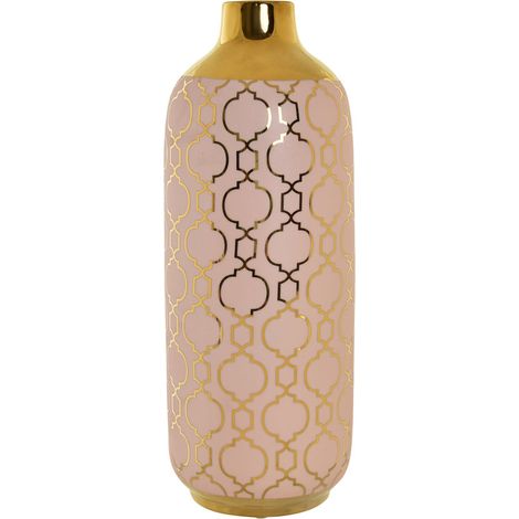 Porzellanvase 15x15x41.5 Chrom rosa Porzellanmaterial Multicolor Vase Family Details (1/3)
