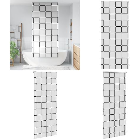 vidaXL Store enrouleur de douche 100x240 cm largeur du tissu 96 cm (1/5)