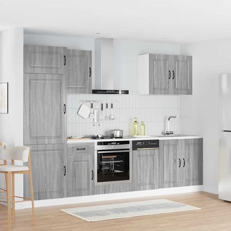 vidaXL Ensemble d'armoires de cuisine 7 pcs Kalmar bois d'ingénierie (1/5)
