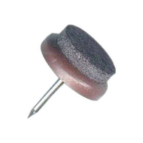 Boîte de 20 patins feutre à pointer marron diamètre 25mm MONIN 315630