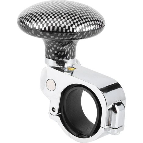 Pomello per volante auto, pulsante per volante auto, pomello per volante, pomello universale per volante auto con maniglia ausiliaria di controllo (brasatura al carbonio)