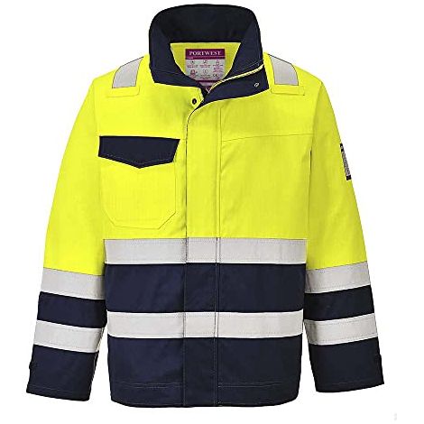 Giacca Hi-vis Modaflame Colore: Giallo/marine Taglia S - Portwest (1/4)