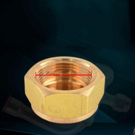 Bouchon à vis en cuivre pour climatiseur Bouchon de vanne pour unité extérieure de climatiseur Bouchon de vanne d'arrêt de climatiseur (bouchon de vanne 5 minutes) ( )