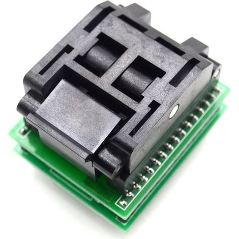 Geeignet für TQFP32- und QFP32-zu-DIP32-IC-Programmieradapter, Chip-Testsockel und Programmiersockel für integrierte Schaltungen.
