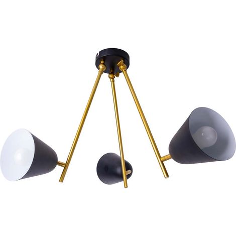 Deckenleuchte Deckenlampe Esszimmerleuchte 3 flammig verstellbar E27 D 95 cm (1/5)