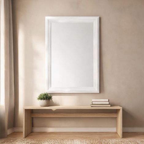 Décoration murale blanc en verre 40 x 2 x 60 cm (1/5)